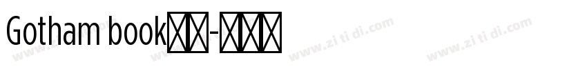 Gotham book字体字体转换